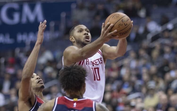 Eric Gordon playing for the Houston Rockets
