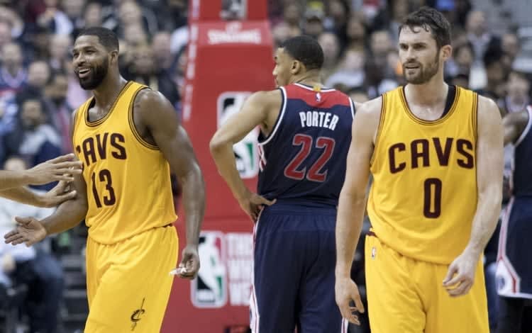 Kevin Love and Tristan Thompson For The Cleveland Cavaliers