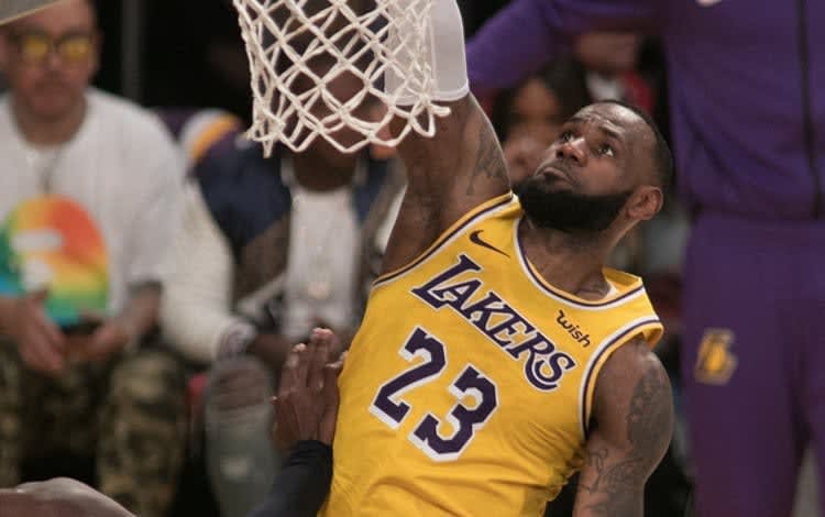 Lebron James For The Los Angeles Lakers