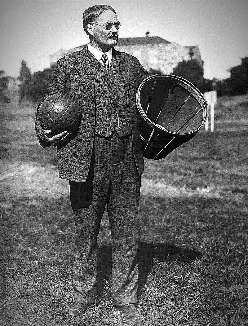 A formal portrait of James Naismith