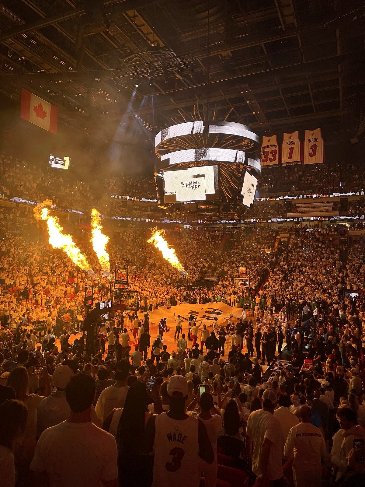 Interior of an NBA arena