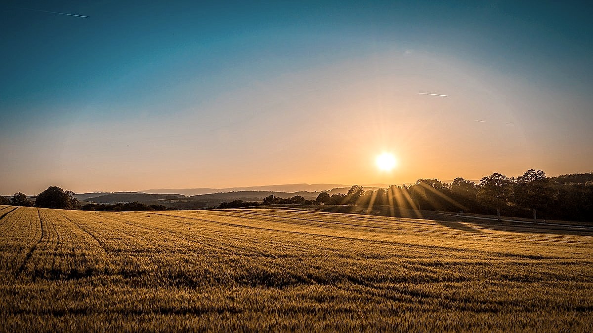Rural Midwestern countryside, the landscape of French Lick, Indiana