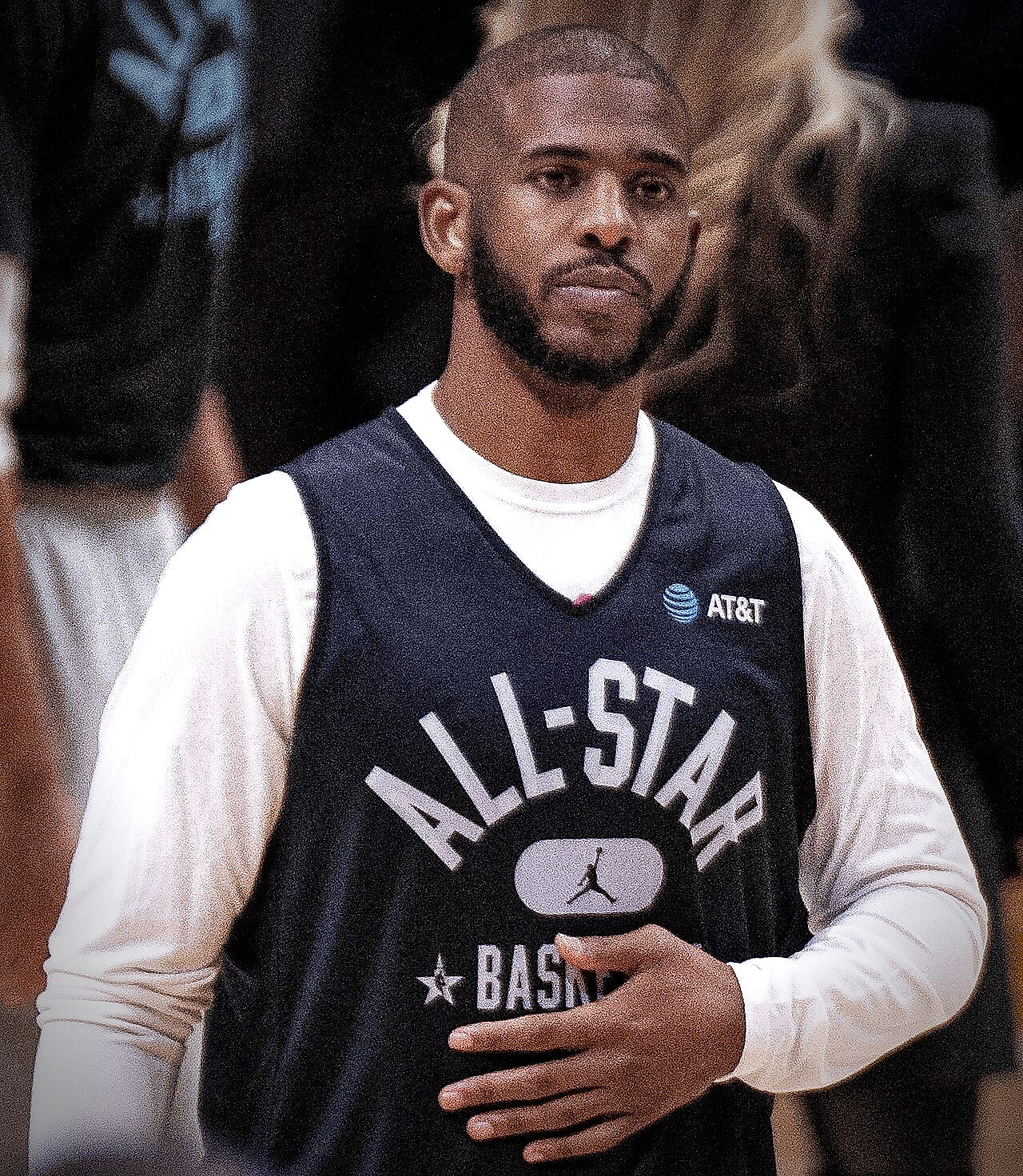 Chris Paul in a Los Angeles Clippers uniform during the Lob City era
