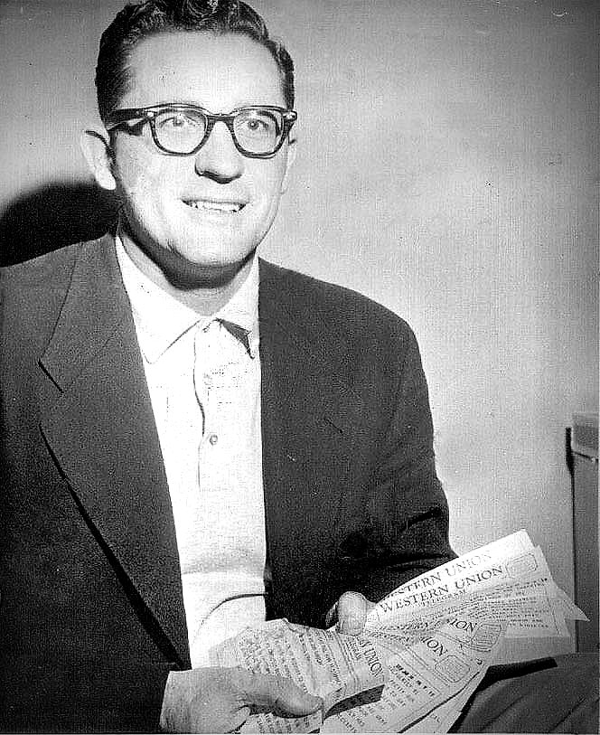 George Mikan, 1958 press photograph