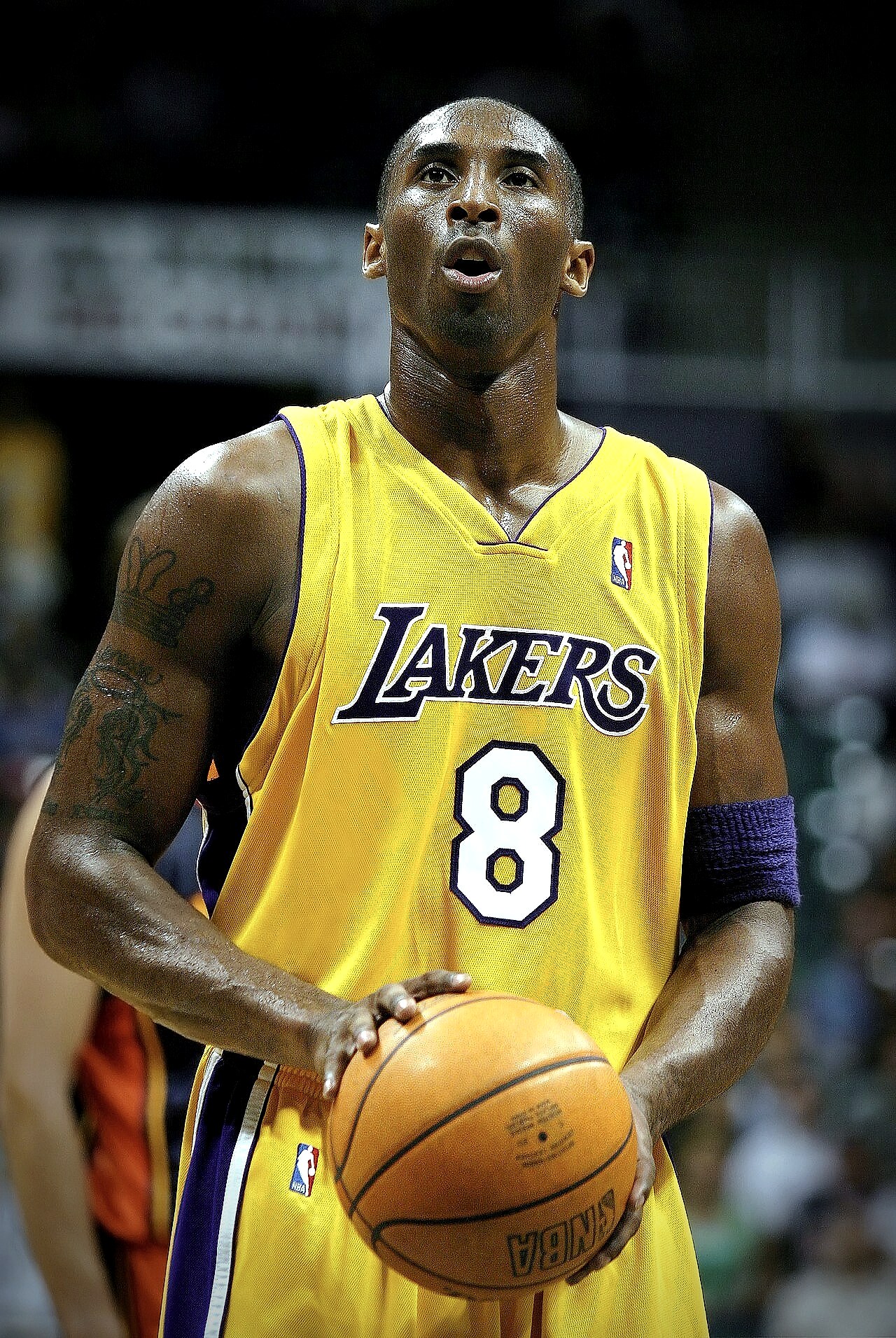 Editorial tile: Kobe Bryant, dual #8 and #24 eras, Los Angeles Lakers