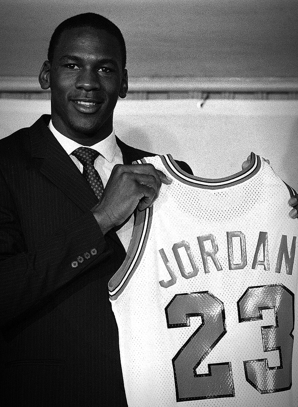Editorial tile: Michael Jordan, #23, Chicago Bulls, six championships