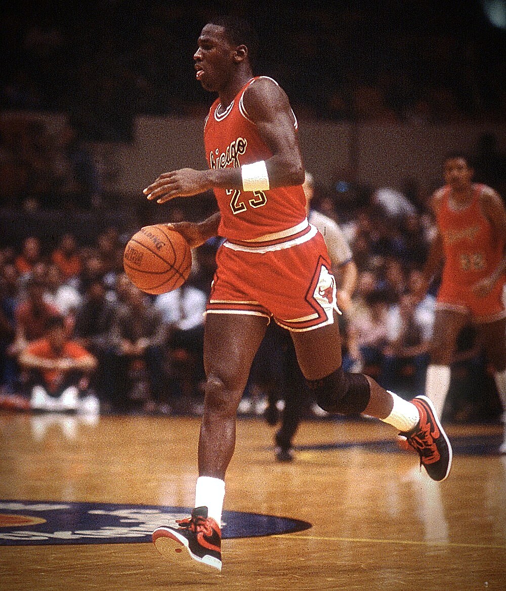 Michael Jordan in 1984, the year Chicago drafted him